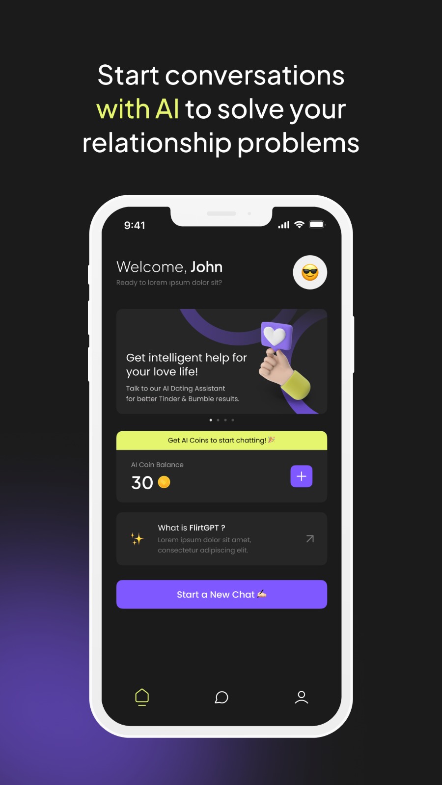 Girl using Rizz AI on her phone